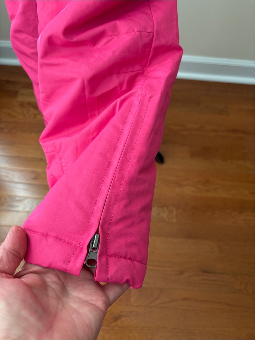 Rugged Bear Black and Hot Pink Girls Snow Bib Pants Kids size 5/6 - Picture 7 of 14